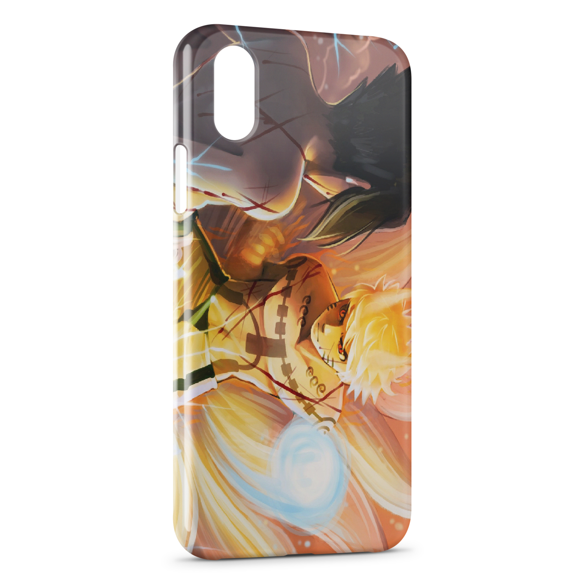 Coque Rigide IPhone 4 / 4s Naruto - Étui Dessin Animé Noir